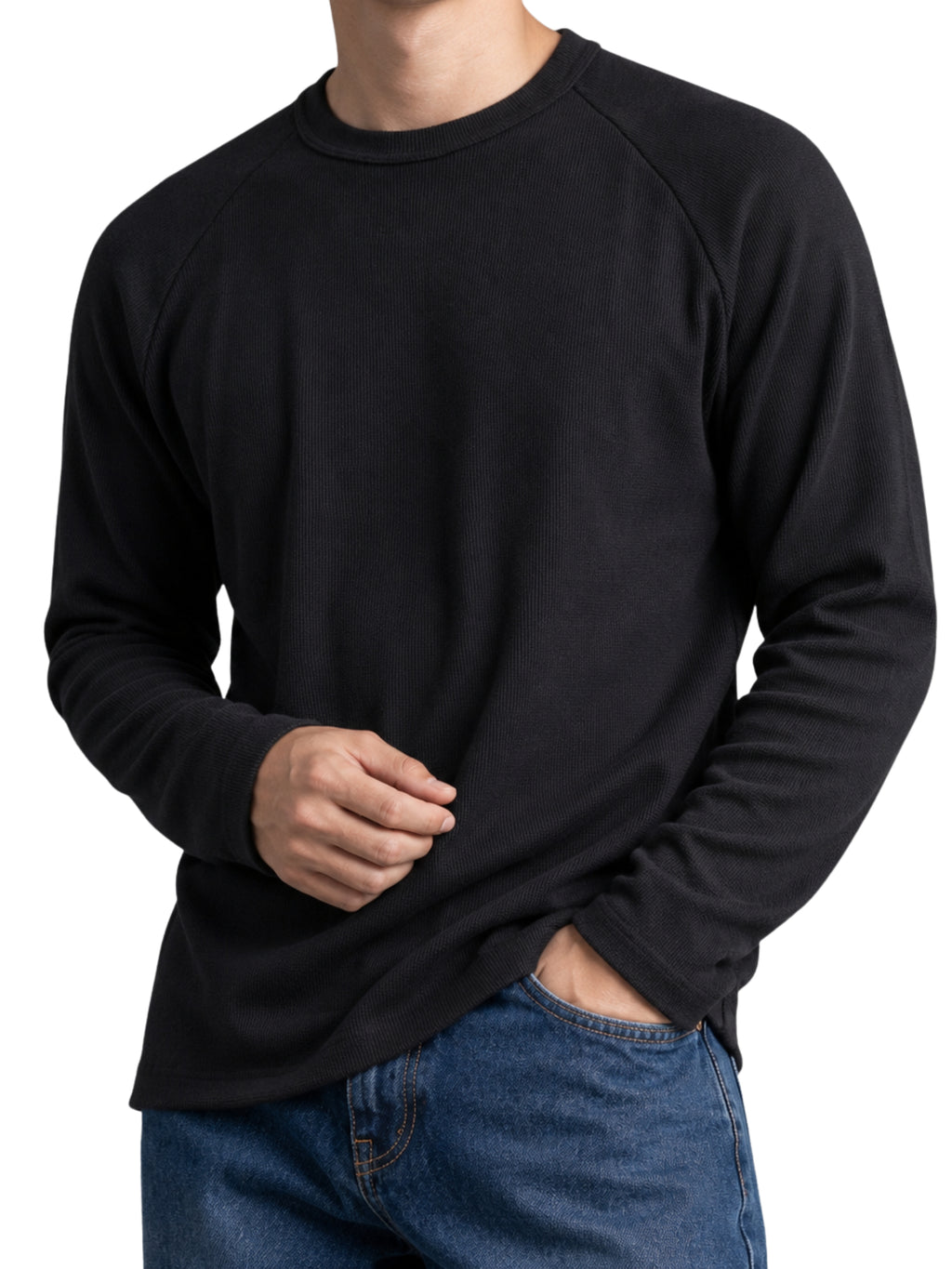 Knitted Raglan Long Sleeve