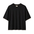 Raw Hem Cropped Boxy Tee