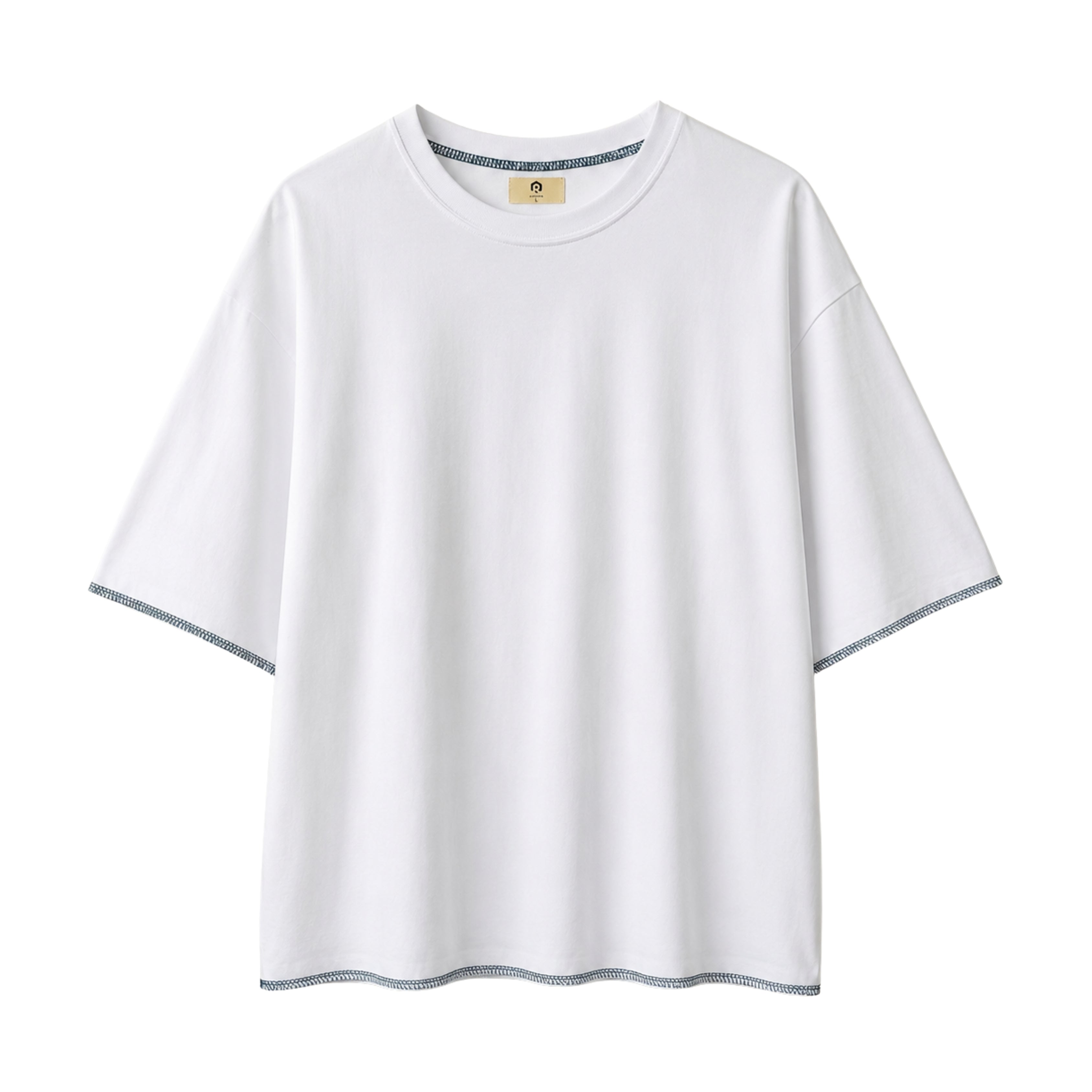 Raw Hem Cropped Boxy Tee