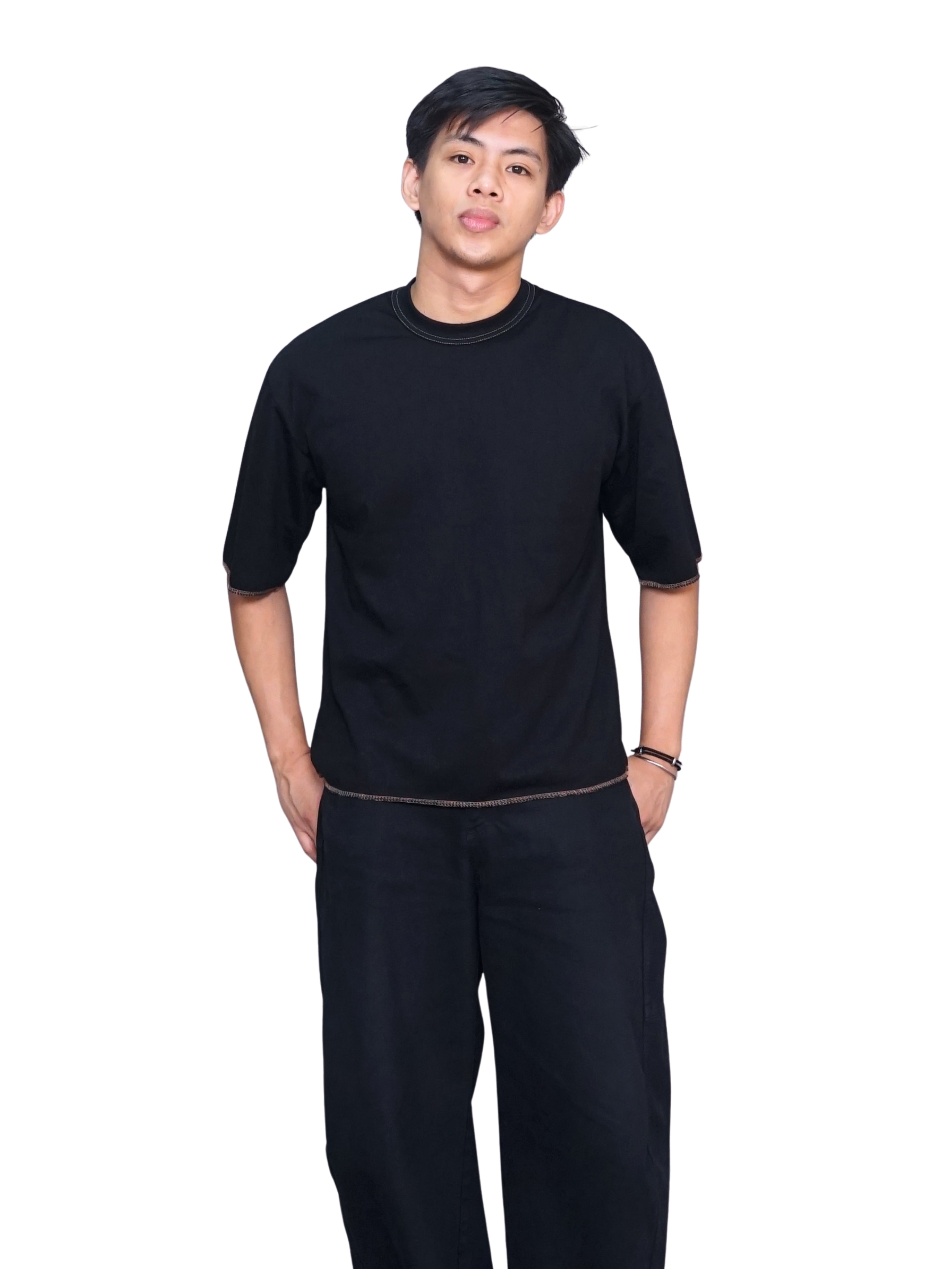 Raw Hem Cropped Boxy Tee