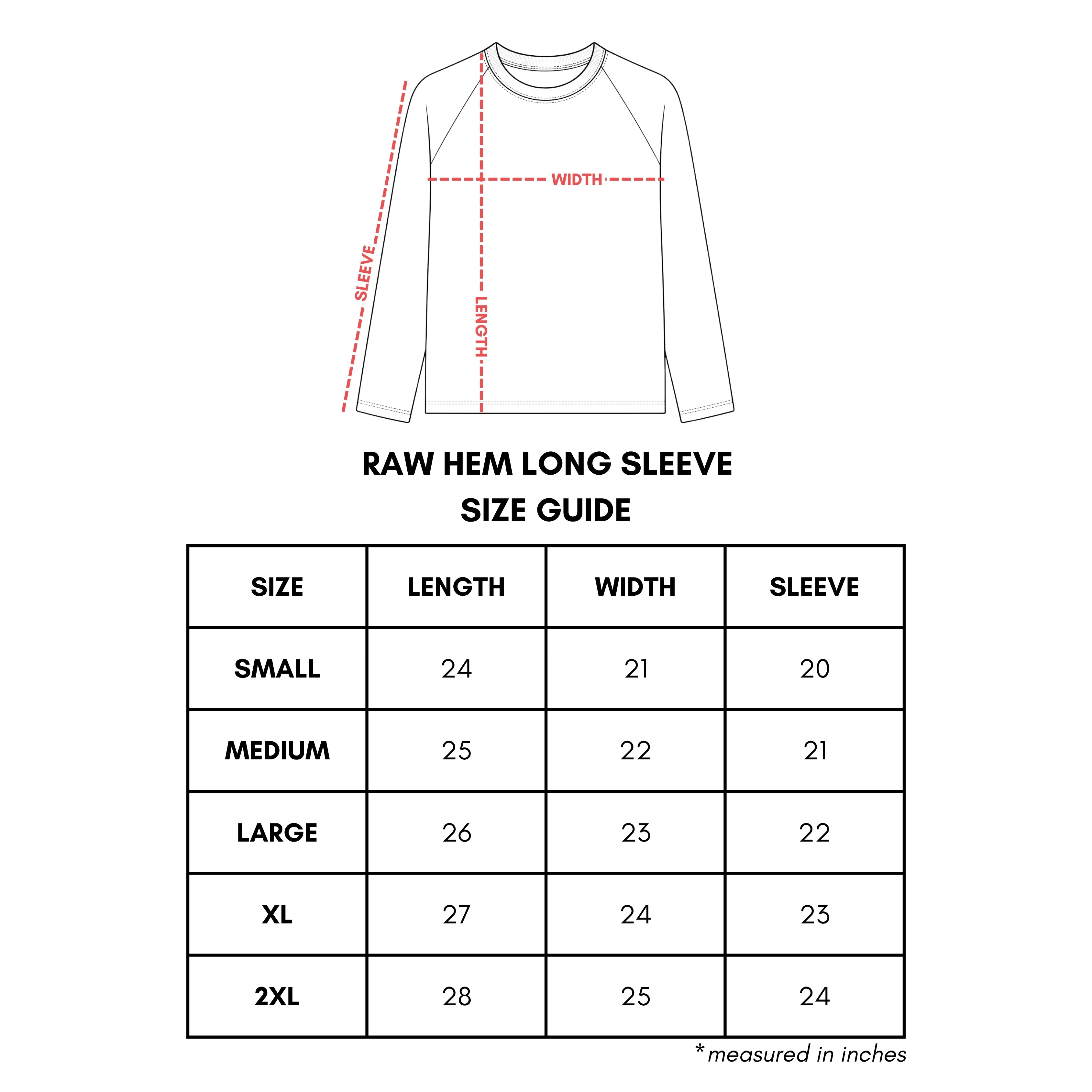 Raw Hem Long Sleeve