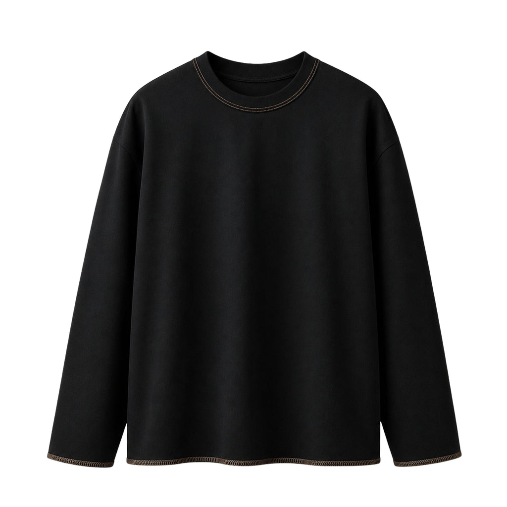 Raw Hem Long Sleeve