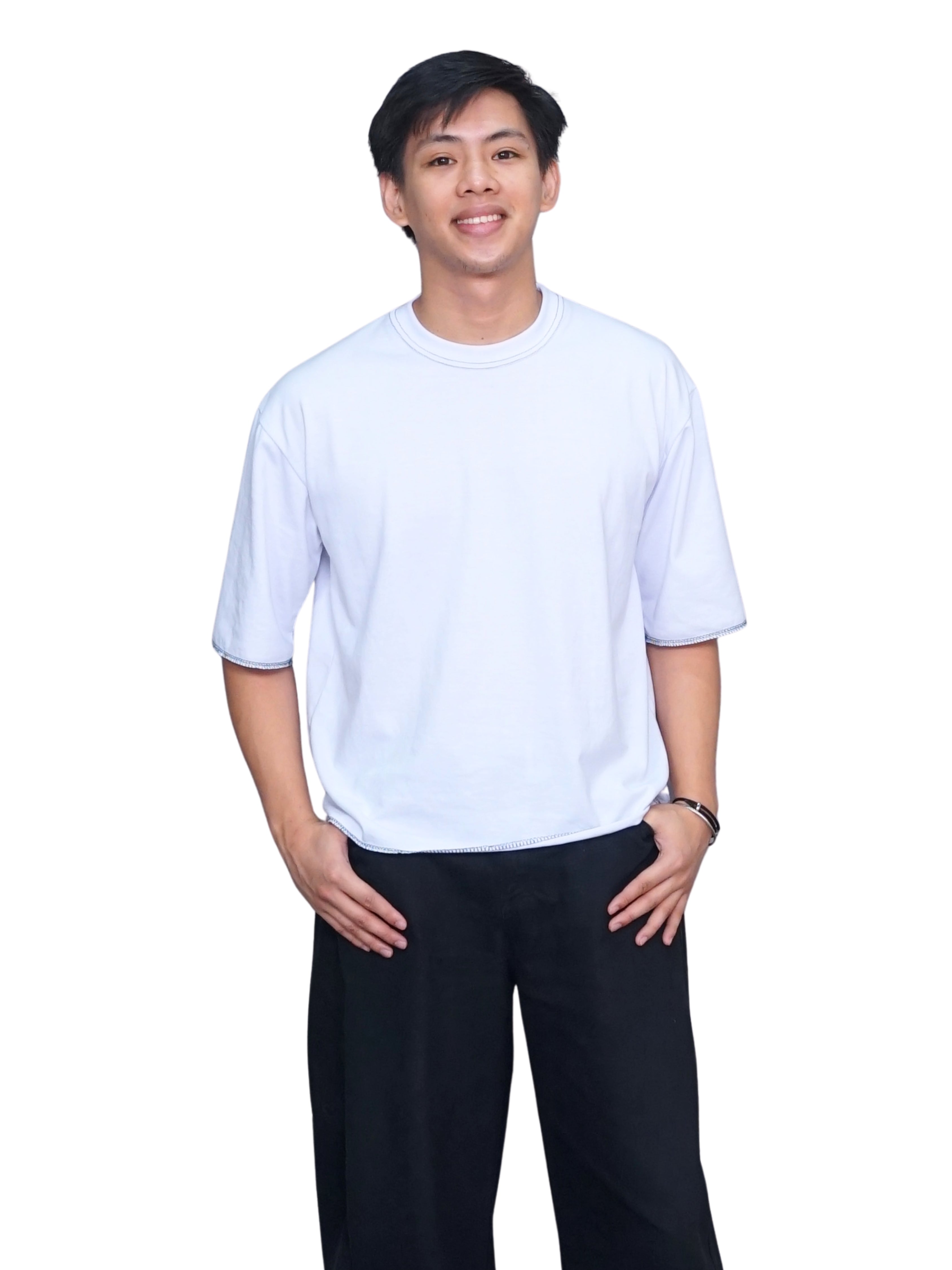 Raw Hem Cropped Boxy Tee